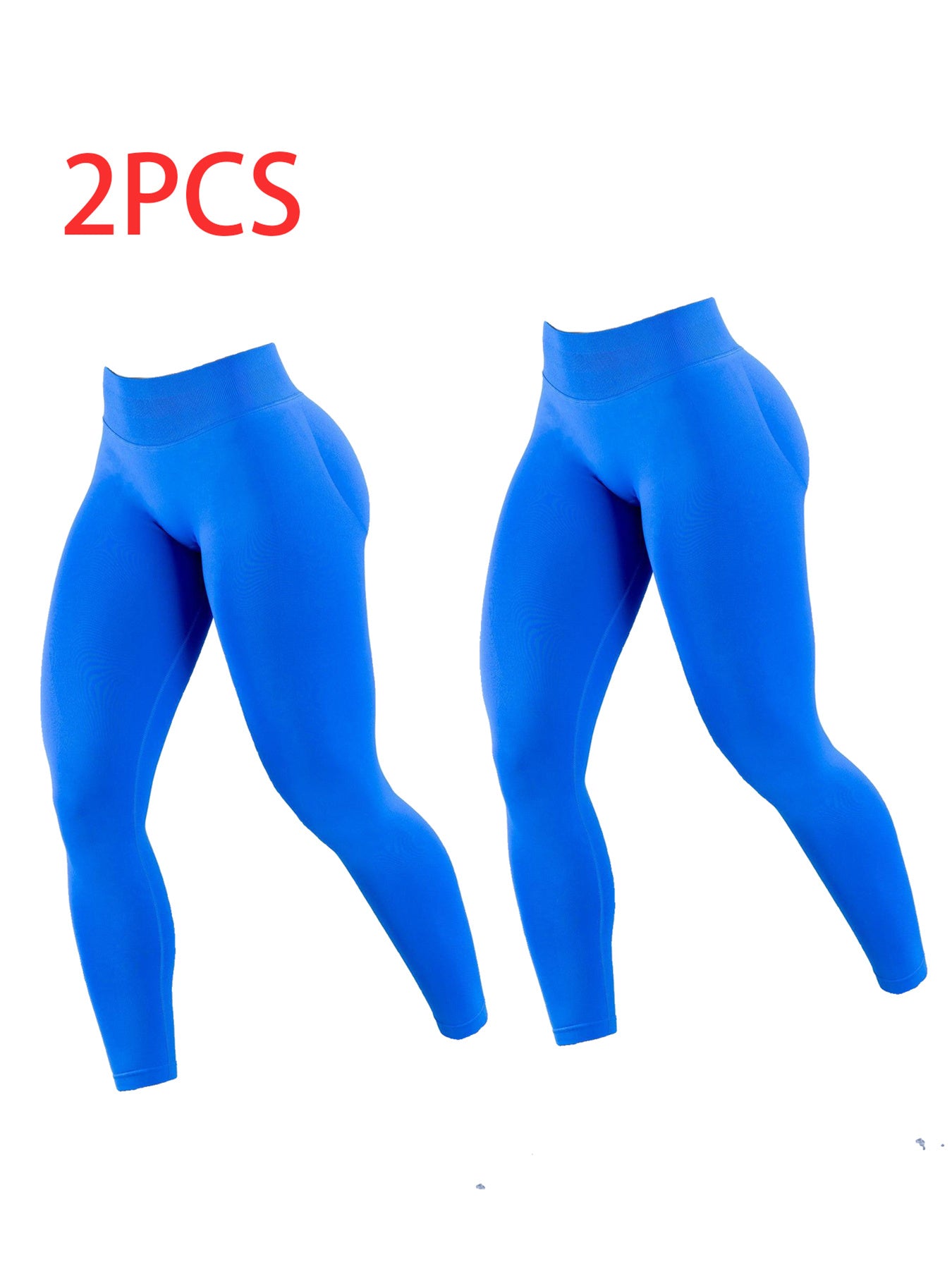 2pack Solid-color Yoga Exercise Leggings