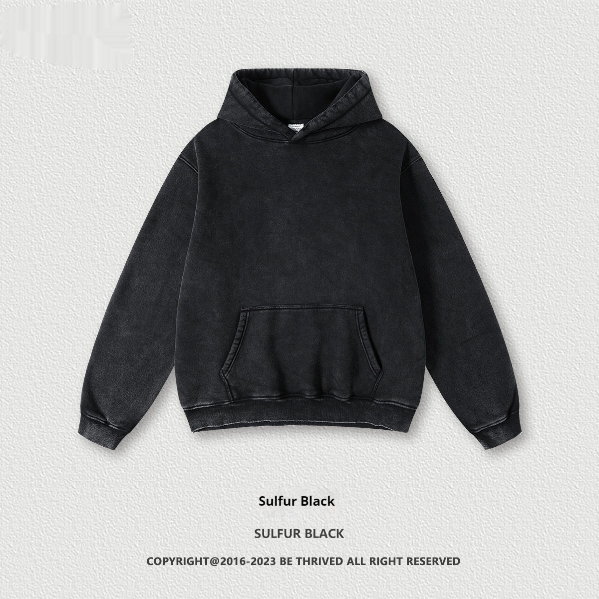 Hoodies Washed-out Vintage Fleece-lined Hooded