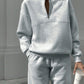 Long-sleeved Sports Sweatshirt Suit Fashion Stand-up Collar Zip-up Top And Elastic Band Trousers With Pocket Srping Fall Clothing For Women