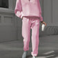 Long-sleeved Sports Sweatshirt Suit Fashion Stand-up Collar Zip-up Top And Elastic Band Trousers With Pocket Srping Fall Clothing For Women