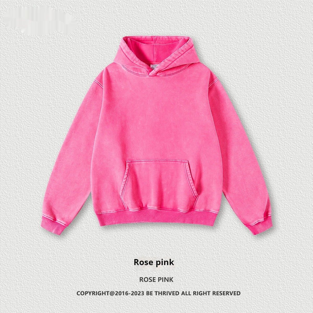 Hoodies Washed-out Vintage Fleece-lined Hooded