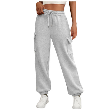 Women's Sweatpants Fleece Lined Baggy Athletic Jogger Trousers