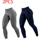2pack Solid-color Yoga Exercise Leggings