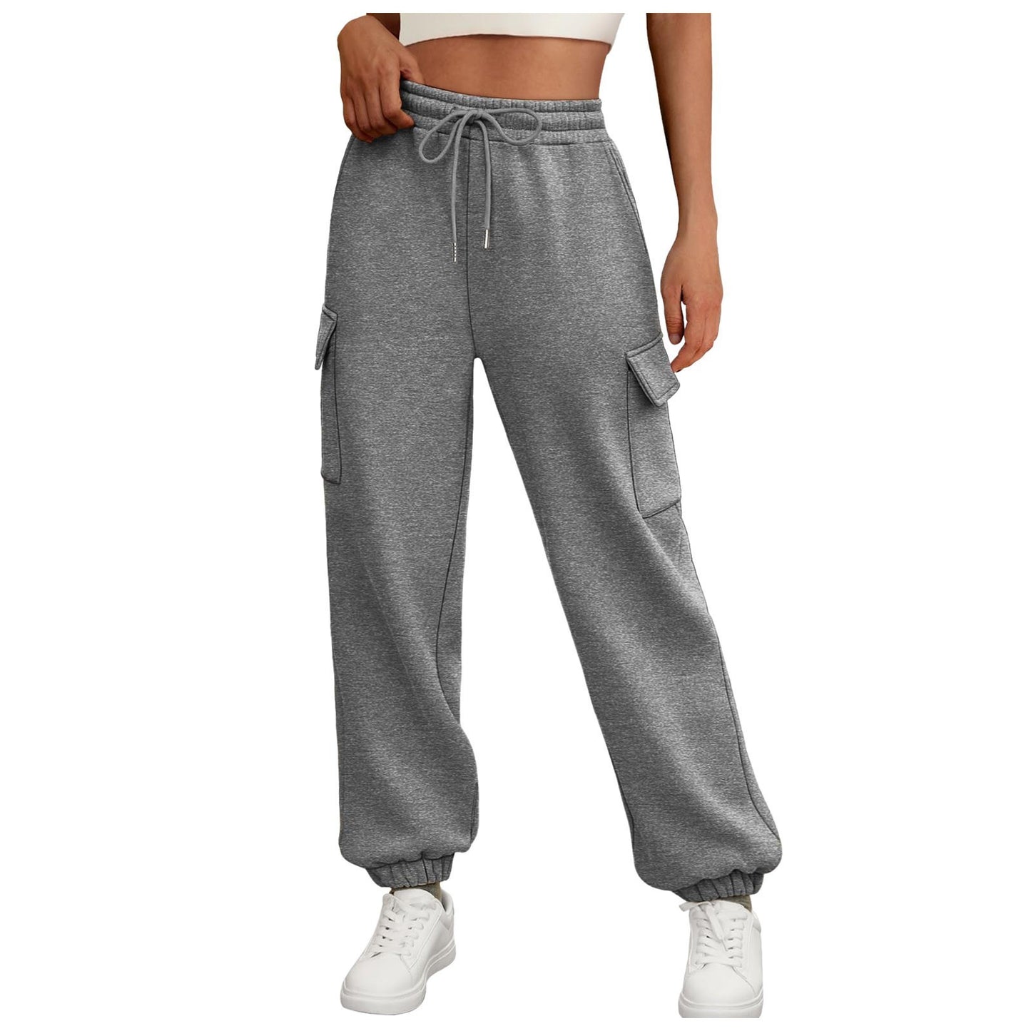 Women's Sweatpants Fleece Lined Baggy Athletic Jogger Trousers