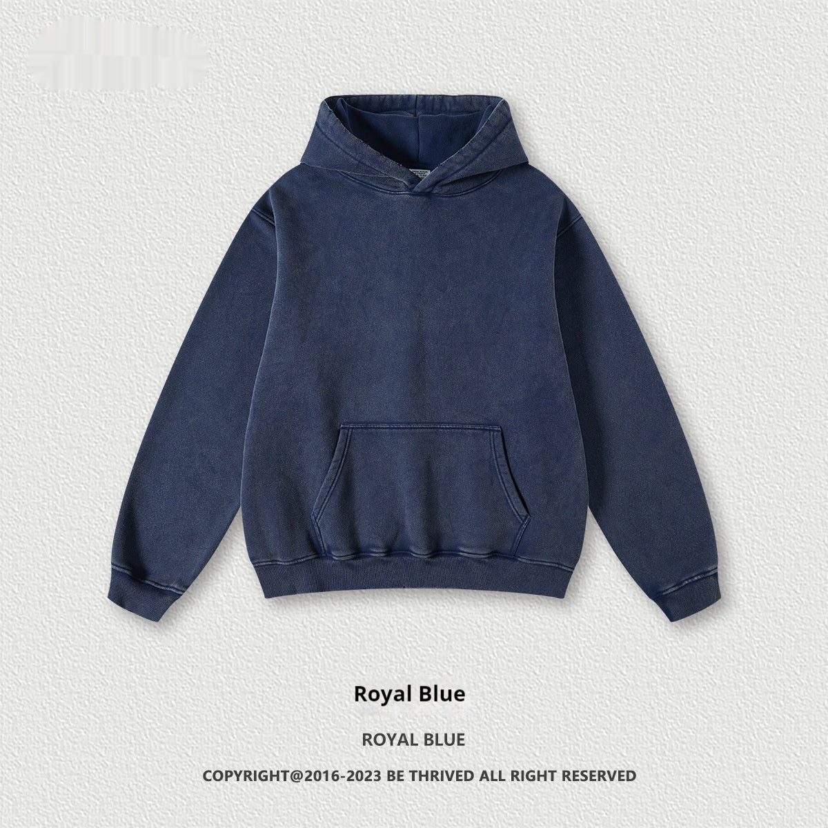 Hoodies Washed-out Vintage Fleece-lined Hooded