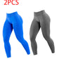 2pack Solid-color Yoga Exercise Leggings